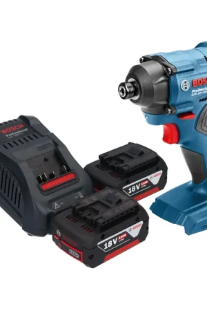 Produit De Marque Bosch GDR 18V-160 Professional Visseuse à chocs sans fil 18 V 160 Nm 1/4" + 2x batterie 5,0 Ah + chargeur