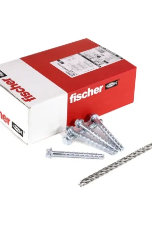 Vis à béton Fischer ULTRACUT FBS II 10x100 mm 300 pièces (3x 548743) tête hexagonale rondelle SW15 galvanisée + marteau Makita NEMESIS 2 et perceuse à béton SDS-Plus 10x215 (B-58213) Prix Réduit