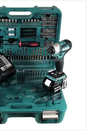 Offre Exclusive Makita DTD 155 STTK Clé à chocs sans fil 18 V sans balais avec batterie 5,0 Ah, chargeur et jeu d'accessoires de 101 pièces