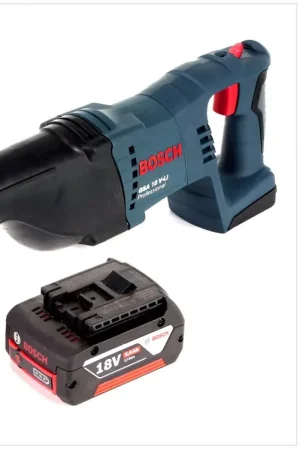 Vente Directe Bosch GSA 18 V-LI Scie sabre sans fil 18V + 1x Batterie 5,0Ah - sans chargeur - sans coffret