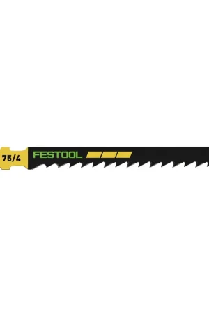 Festool S 75/4/50 WOOD Basic Lame de scie sauteuse, 50 pièces. ( 2x 204306 ) denture fixe pour coupes rapides, acier HCS Prix Cassé