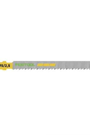 Satisfait Ou Remboursé Festool S 75/2,5/50 WOOD Fine Cut Lame de scie sauteuse - 50 pièces. ( 204257 ) forme conique pour de coupes nettes, acier HCS