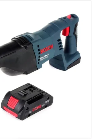 Bosch GSA 18 V-Li Scie sabre sans fil 18V + 1x batterie 4,0Ah - sans chargeur, sans coffret Dernier Modèle