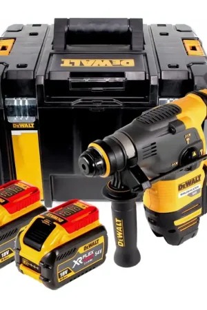 Produit De Marque DeWalt DCH 333 X2 Marteau-Perforateur 54 V SDS-Plus Brushless + Coffret TSTAK Box VI + 2x Batteries 9,0 Ah FlexVolt - sans Chargeur