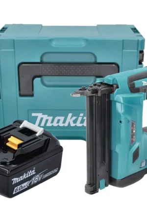 Quantité Limitée Makita DBN 500 G1J Cloueur sans fil 18 V - 15-50 mm + 1x Batterie 6,0 Ah + Makpac - sans chargeur