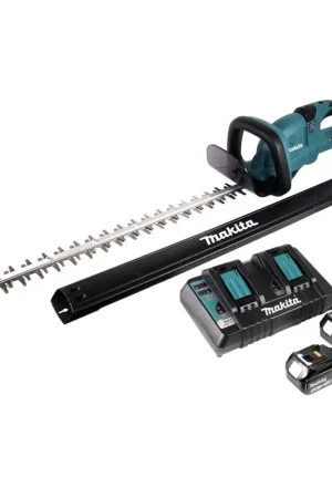 Marque Taille-haie sur batterie Makita DUH 651 PM 36V (2x 18V) 65cm XPT Silent avec 2x batterie 4,0 Ah et chargeur