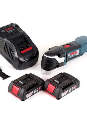 Soldes Bosch GOP 18 V-EC Découpeur-ponceur sans fil 18V OIS / Starlock + 2x Batteries 2,0Ah + Chargeur