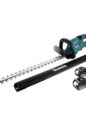 Offre Limitée Taille-haie à batterie Makita DUH 651 T 36V (2x18V) 65cm XPT Silent avec 2x batterie 5,0 Ah sans chargeur