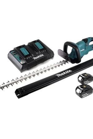 Taille-haie sur batterie Makita DUH 651 PT 36V (2x18V) 65cm XPT Silent avec 2x batterie 5 Ah et chargeur double Acheter Direct