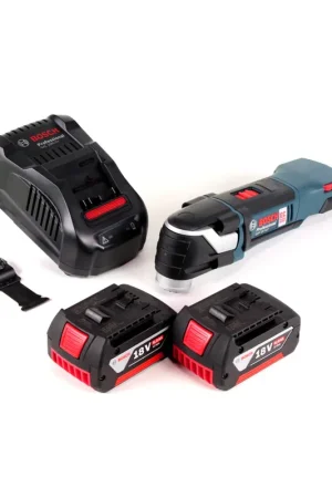 Prix Réduit Outil multifonction Bosch GOP 18 V-EC Professional Multi Cutter OIS / Starlock + 2x batterie 6,0 Ah et chargeur