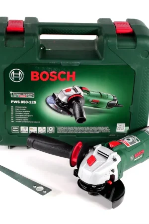 Bosch PWS 850-125 Meuleuse angulaire 850 W 125 mm + Coffret de transport Expédié Aujourd'hui
