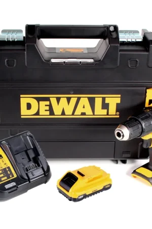 Achat Immédiat DeWalt DCD 778 L1T Perceuse visseuse à percussion sans fil 18V 65Nm + 1x Batterie 3,0Ah + Chargeur + Coffret TSTAK