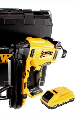 DeWalt DCN 890 NT Cloueur sans fil 18 V Li-Ion Brushless + 1x Batterie de 3,0 Ah + Coffret - sans chargeur Bon Plan