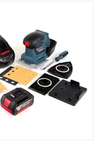 Ponceuse orbitale à batterie Bosch GSS 18 V-10 18 V Li-Ion Professional + accessoires + 1 batterie 5,0 Ah + chargeur Paiement Sécurisé