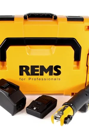 REMS Mini-Press S 22 V ACC Sertisseuse radiale sans fil avec marche forcée + Coffret L-Boxx + 1x Batterie 1,5 Ah + Chargeur ( 578016 R220 ) Offre Spéciale