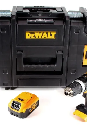 Seulement Aujourd'hui DeWalt DCD785NT Perceuse-visseuse à percussion sans fil 60Nm 18V + 1x Batterie 5,0 Ah + Coffret TSTAK