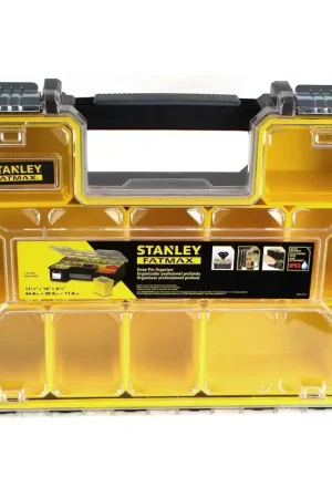 Stanley FATMAX Organiseur IP 53 étanche profondeur comportant 10 Compartiments amovibles ( 1-97-518 ) avec fermeture en métal Bon Plan