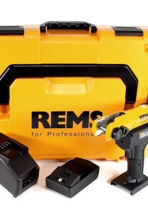 REMS Mini-Press ACC 22 V Sertisseuse sans fil avec marche forcée + Coffret L-Boxx + 1x Batterie 2,5 Ah + Chargeur ( 578014 R220 ) Populaire