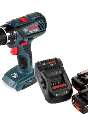 Prix Promo Perceuse-visseuse sans fil Bosch GSR 18V-28 18 V 63 Nm + 2 batteries 5,0 Ah + chargeur