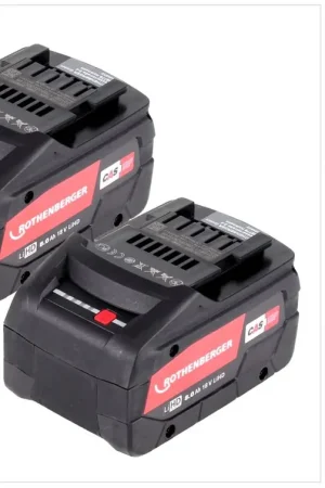 Offre Exclusive Rothenberger RO BP18/8 Li-HD Batteries - 18 V / 8,0 Ah - 2 pièces ( 1000002549 )