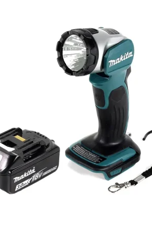 Paiement Sécurisé Makita DML 802 F1 Lampe de chantier sans fil 18 V Li-Ion + 1x Batterie 3,0 Ah - sans chargeur
