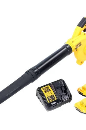 DeWalt DCV 100 D2 Souffleur de feuilles sans fil 18 V + 2x Batteries 2,0 Ah + Chargeur Jusqu'à Épuisement Des Stocks