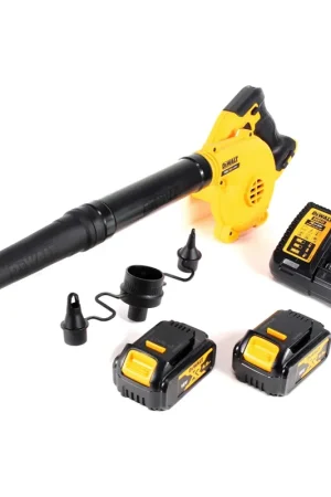 DeWalt DCV 100 M2 Souffleur / Souffleuse à feuilles 18 V + 2 x DCB 182 batterie 4,0 Ah + chargeur DCB 115 Nouveauté