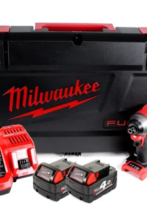 Bon Marché Clé à chocs sans fil Milwaukee M18 FID2-402X 18 V 226 Nm + 2x batteries 4,0 Ah + chargeur + boîtier HD