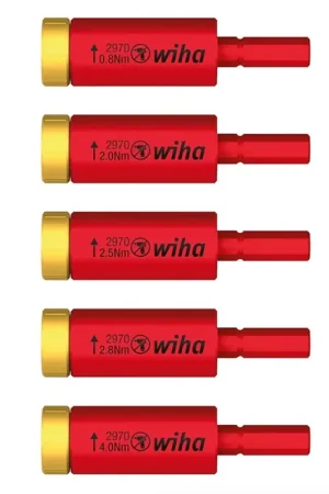 Meilleur Prix Wiha 2970 S5 Easy Torque Jeu d'adaptateurs dynamométriques electric - 5 pièces