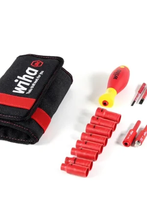 Wiha slimVario Kit Tournevis et Clé à douille 1/4 ' - 13 pièces (7209NK2004 43467 ) + Pochette Wiha robuste de haute qualité VDE 1000 Volt Acheter Direct