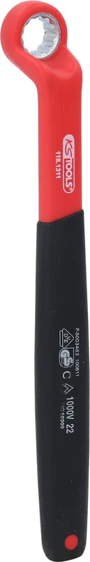 KS TOOLS Clé polygonale coudée isolée, 11 mm ( 118.1311 ) Offre Limitée