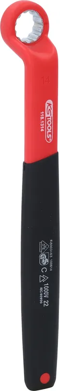 KS TOOLS Clé polygonale coudée isolée, 14 mm ( 118.1314 ) Meilleur Prix