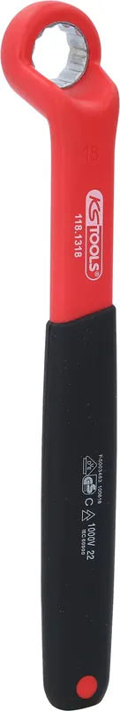 Nouvel Arrivage KS TOOLS Clé polygonale coudée isolée, 18 mm ( 118.1318 )