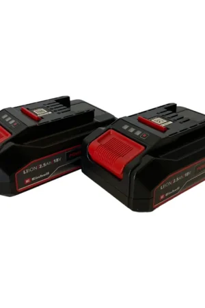 Expédié Aujourd'hui Einhell 2x 18V 2,5Ah PXC-Twinpack Power X-Change (4511524) 18V 2,5Ah Li-Ion avec indicateur de niveau de charge