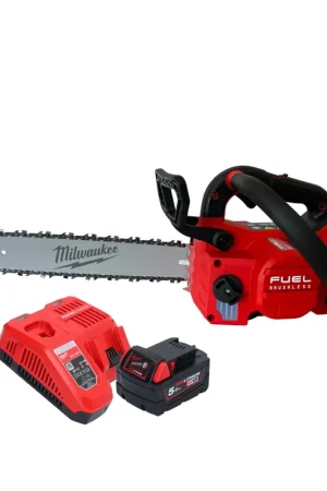 Tronçonneuse à batterie Milwaukee M18 FTCHS35-551 avec poignée supérieure 35 cm + 1x batterie 5,0 Ah + chargeur Dernière Chance