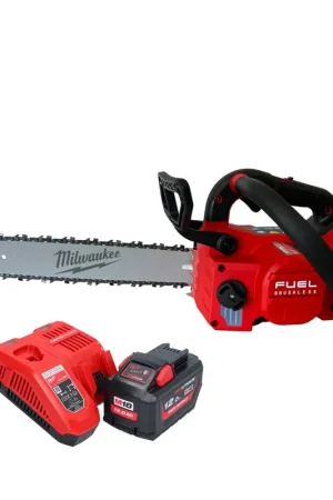 Livraison Express Tronçonneuse à batterie Milwaukee M18 FTCHS35-112 avec poignée supérieure 35 cm + 1x batterie 12,0 Ah + chargeur