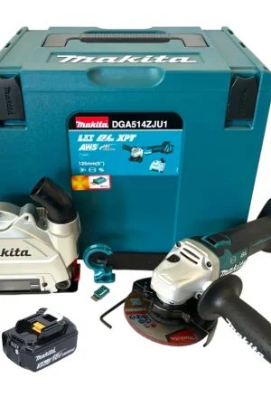 Bon Plan Makita DGA 514 F1JU1 Meuleuse d'angle sans fil 18 V 125 mm Brushless + 1x batterie 3,0 Ah + Makpac - sans chargeur