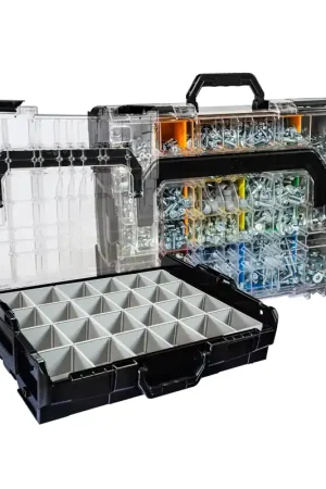 Achetez Aujourd'hui L-BOXX ProClick Set 1 - 2x L-BOXX 102 (6100000362) + 1x coffret d'encastrement K3 (6000010098) + 1x coffret d'encastrement H3 (6000010097)