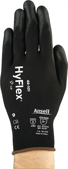 Gants ANSELL HyFlex(R) 48-101 taille 10 noir ( 4000371048 ) Offre Spéciale