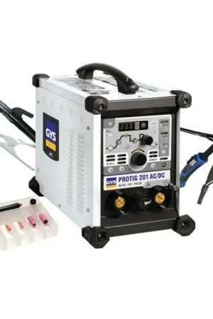 GYS Équipement de soudage TIG PROTIG 201 AC/DC HF FV avec accessoires ( 1000152790 ) Prix Réduit