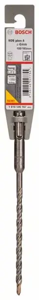 BOSCH Foret marteau Plus-5 D. 6,0 mm L.de travail 100 mm L.160 mm ( 4000909804 ) Paiement Sécurisé