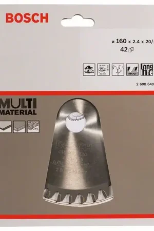 BOSCH Lame de scie circulaire Ø extérieur 160 mm nombre de dents 42 HLTCG ( 4000908901 ) Vente Directe