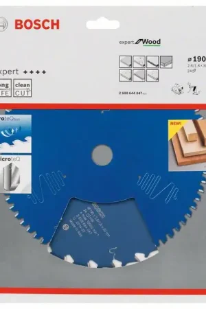 Prix Réduit BOSCH Lame pour scie circulaire Expert pour le bois D. ext. 190 mm nombre de dents 24 WZ ( 8000342075 )