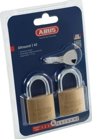 Dernière Chance ABUS Cadenas cylindrique 45/40 Twins B/SB largeur du corps de verrou 39 mm ( 3000280054 )