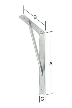 Vente Directe VORMANN Console passerelle longueur 400 mm hauteur 250 mm largeur 30 mm ( 3000272096 )
