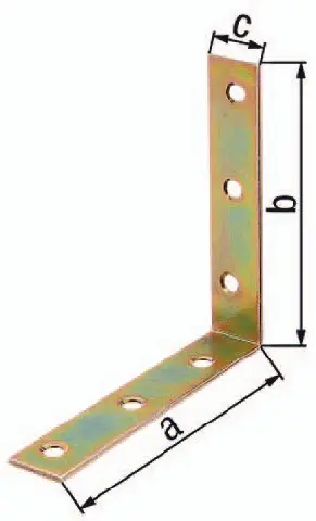 Super Prix GAH Equerre de chaise longueur 60 x 60 mm largeur 16 mm épaisseur 1,75 mm ( 8001889055 )