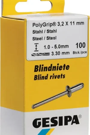 GESIPA Rivet POP PolyGrip® tige de rivet D. x l 3,2 x 11 mm ( 4000813775 ) Nouveauté