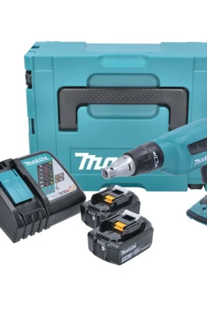 Solde Makita DFS 451 RFJ Visseuse rapide sans fil 18 V 4000 tr/min + 2x batterie 3,0 Ah + chargeur + Makpac