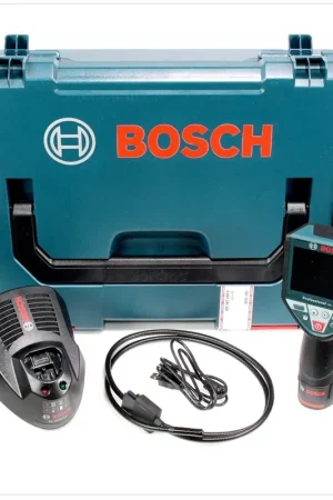 Petit Prix Bosch GIC 120 C Professional Caméra d'inspection sans fil, 10,8 V + 1x Batterie 1,5 Ah + Chargeur + L-Boxx ( 0601241201 )