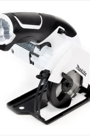 Bon Marché Makita HS 300 D 10,8V 85 mm batterie Li-ion scie circulaire à main Solo BLANC - uniquement l'appareil sans accessoires